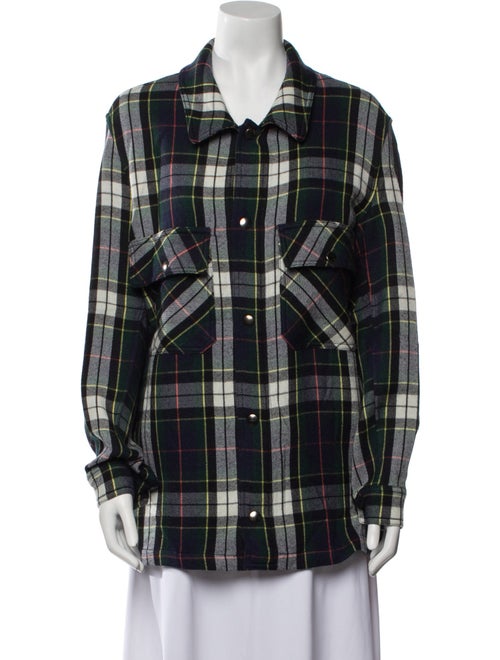 Pierre-Louis Mascia Wool Plaid Print Jacket