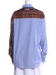 Pierre-Louis Mascia Printed Long Sleeve Button-Up Top