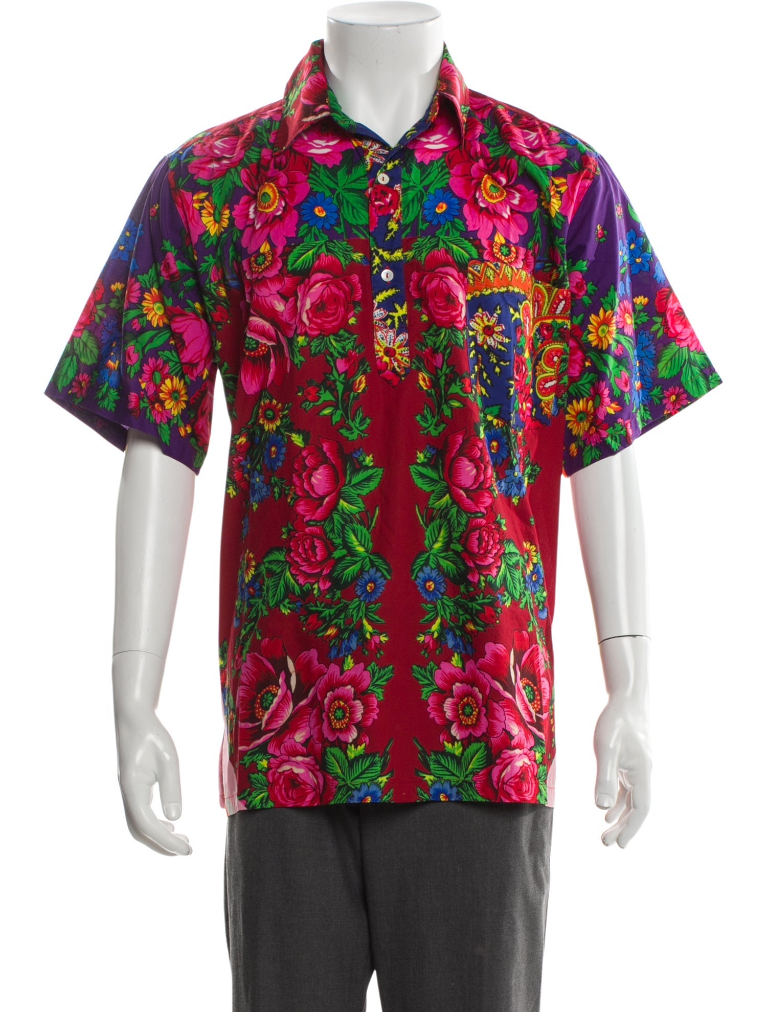 Pierre-Louis Mascia Floral Print Short Sleeve Shirt