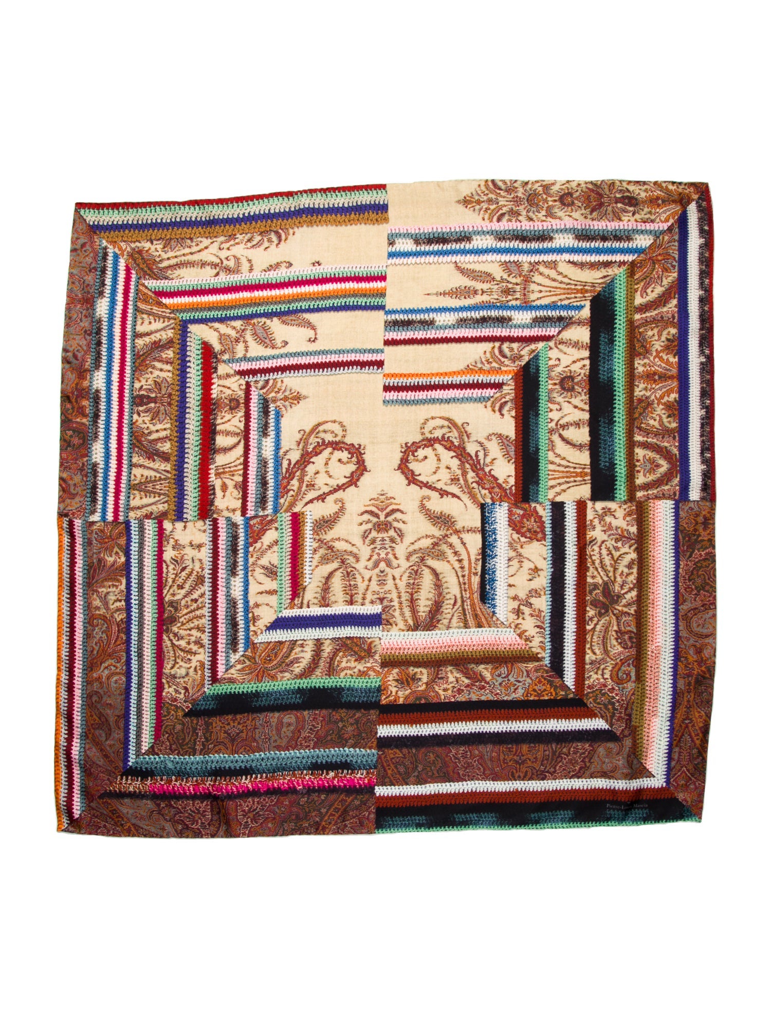 Pierre-Louis Mascia Silk Printed Scarf w/ Tags