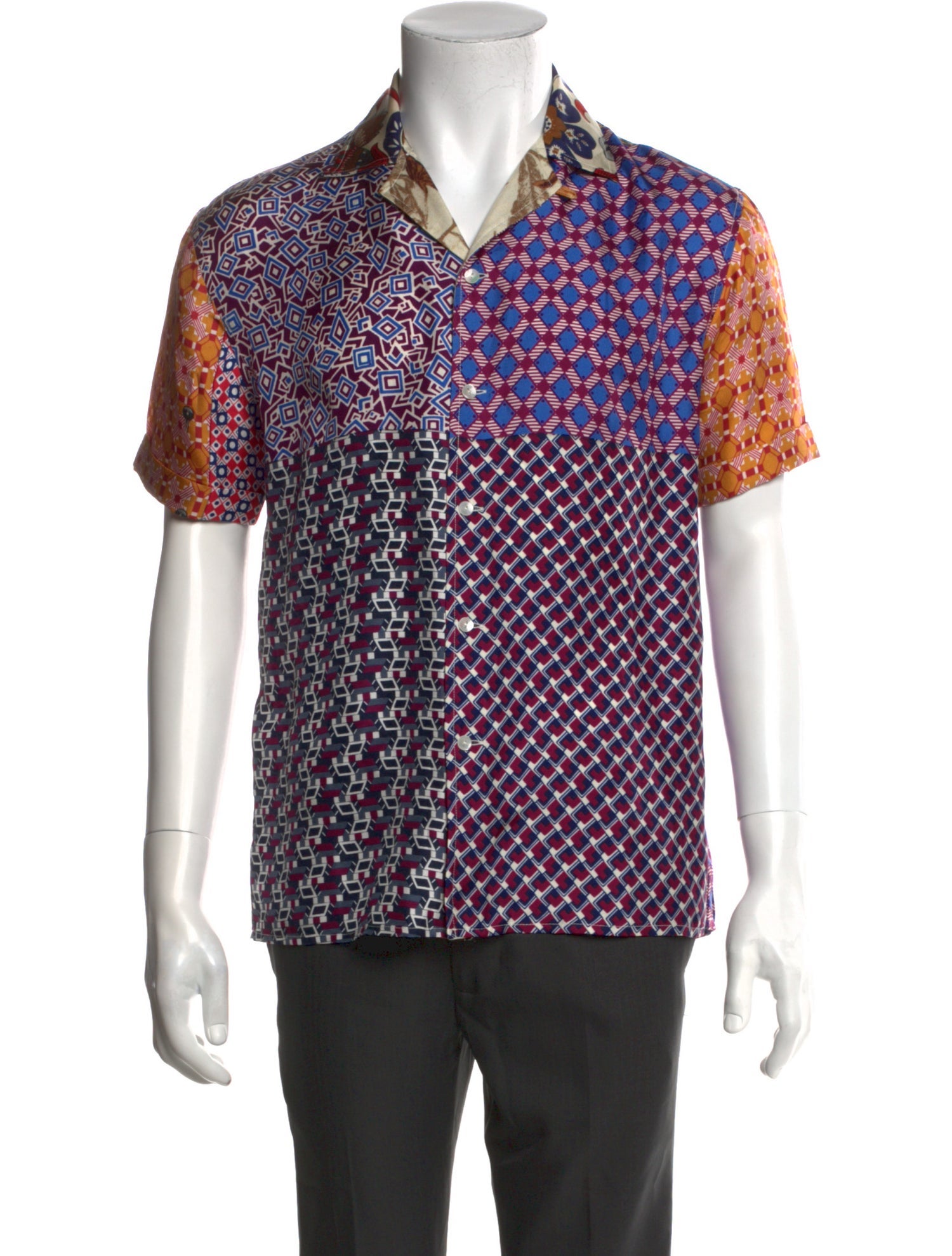 Pierre-Louis Mascia Silk Printed Shirt