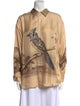 Pierre-Louis Mascia Silk Printed Button-Up Top