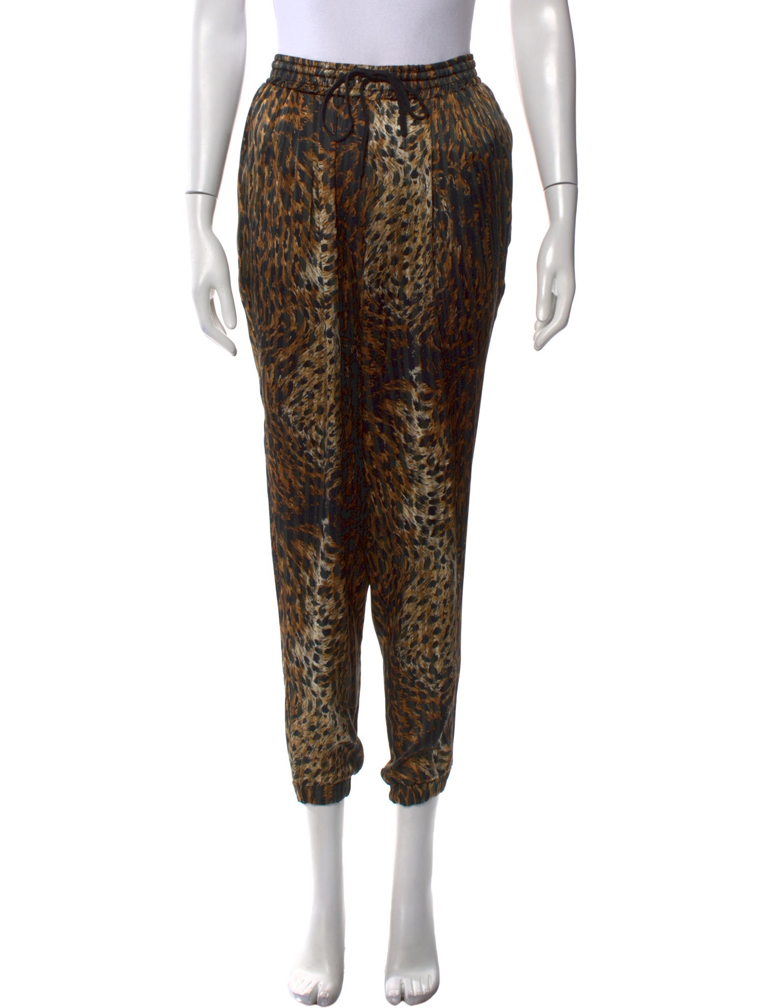 Pierre-Louis Mascia Silk Skinny Leg Pants