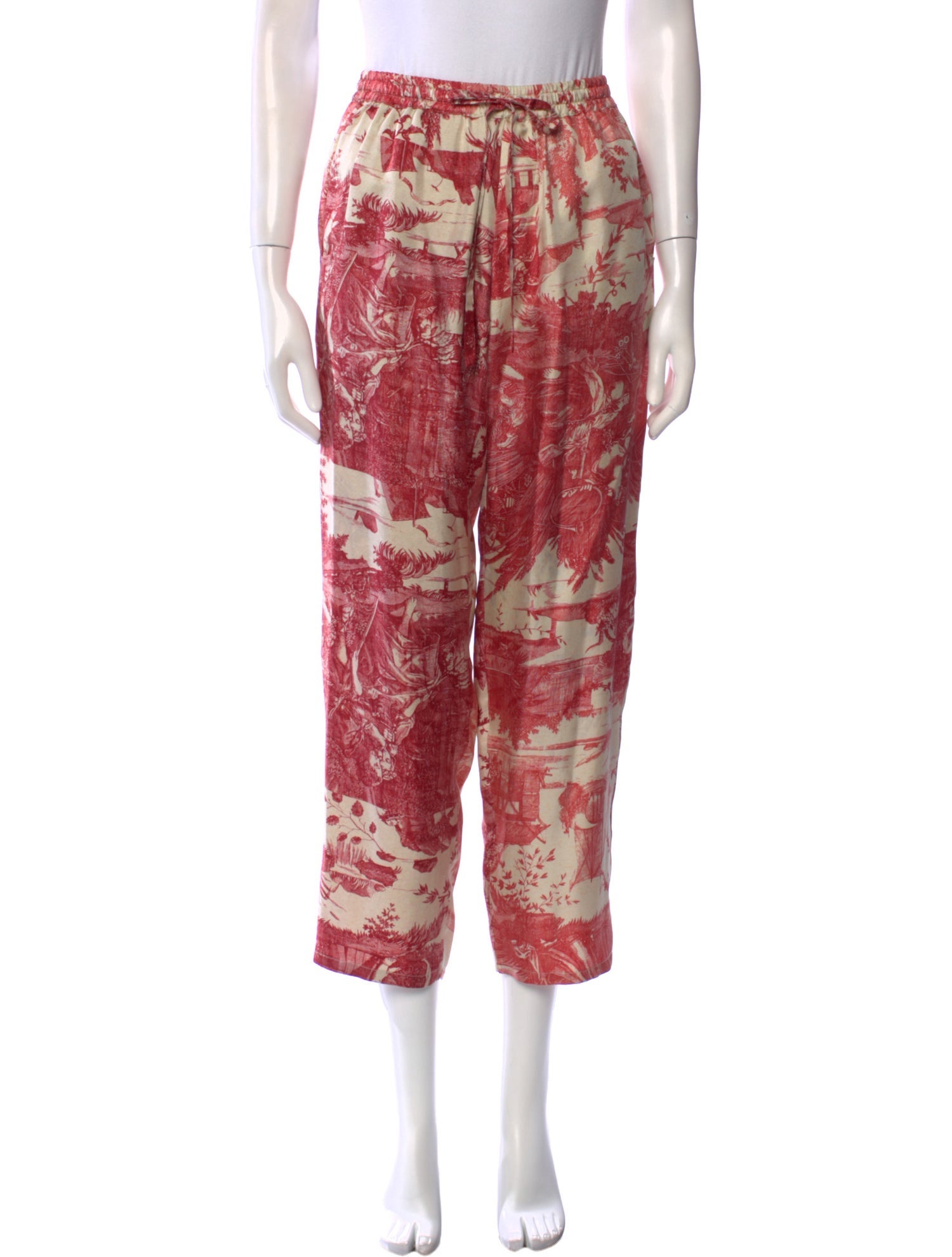 Pierre-Louis Mascia Silk Straight Leg Pants