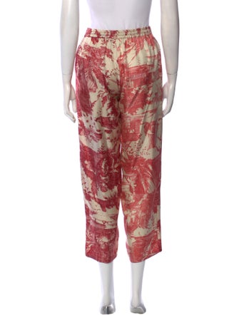 Pierre-Louis Mascia Silk Straight Leg Pants