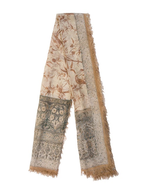 Pierre-Louis Mascia Silk Floral Print Scarf