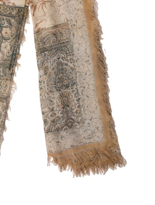 Pierre-Louis Mascia Silk Floral Print Scarf