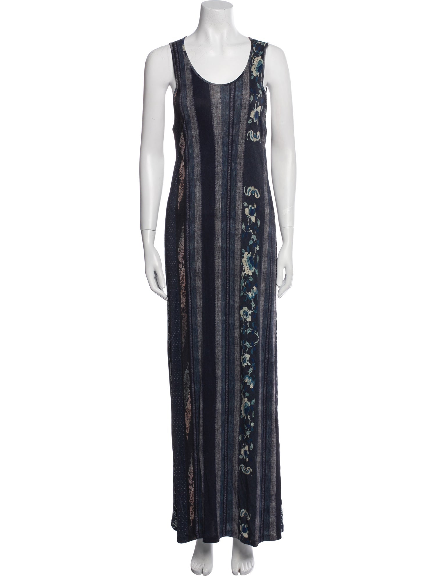Pierre-Louis Mascia Striped Long Dress