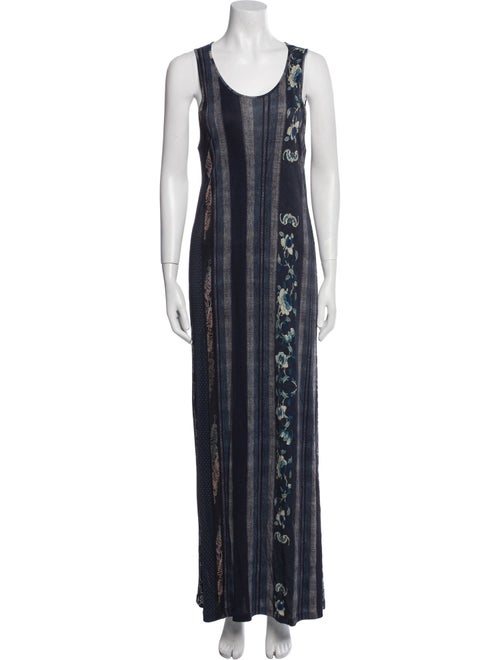 Pierre-Louis Mascia Striped Long Dress