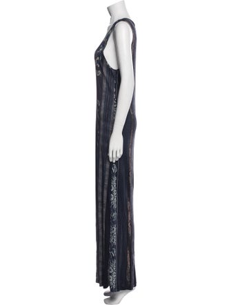 Pierre-Louis Mascia Striped Long Dress