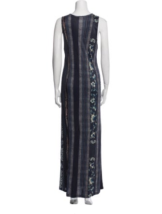 Pierre-Louis Mascia Striped Long Dress