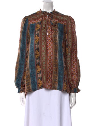 Pierre-Louis Mascia Silk Paisley Print Blouse