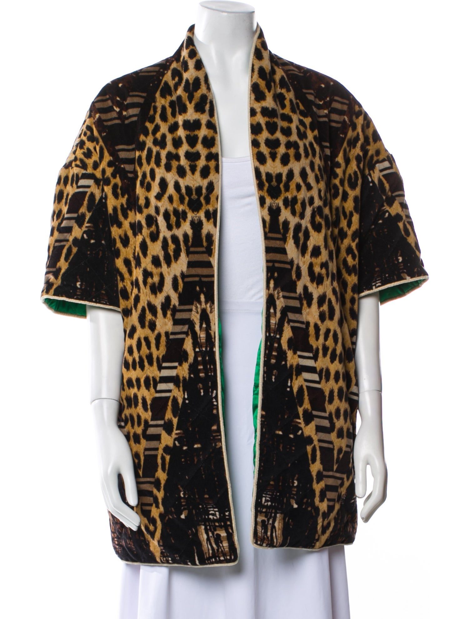 Pierre-Louis Mascia Animal Print Faux Fur Jacket
