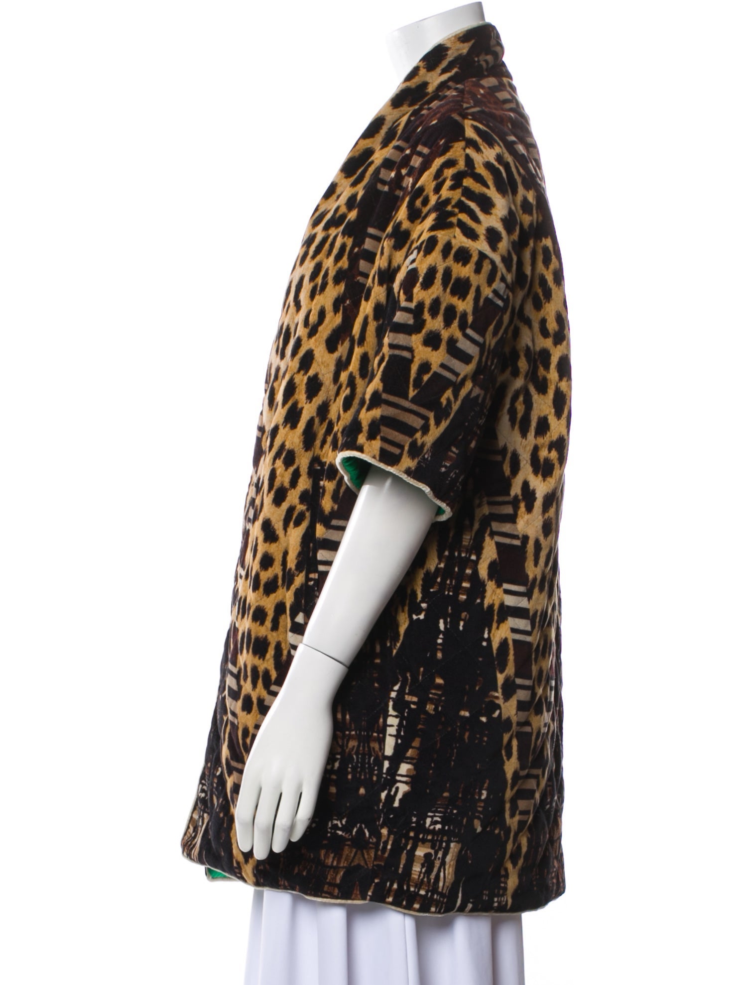 Pierre-Louis Mascia Animal Print Faux Fur Jacket