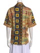 Pierre-Louis Mascia Silk Printed Button-Up Top