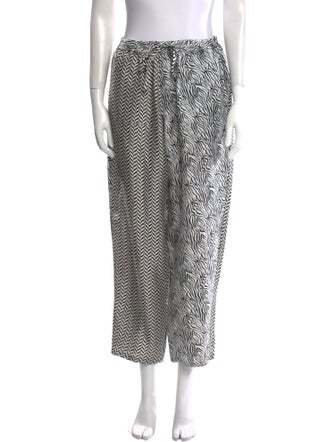 Pierre-Louis Mascia Silk Straight Leg Pants