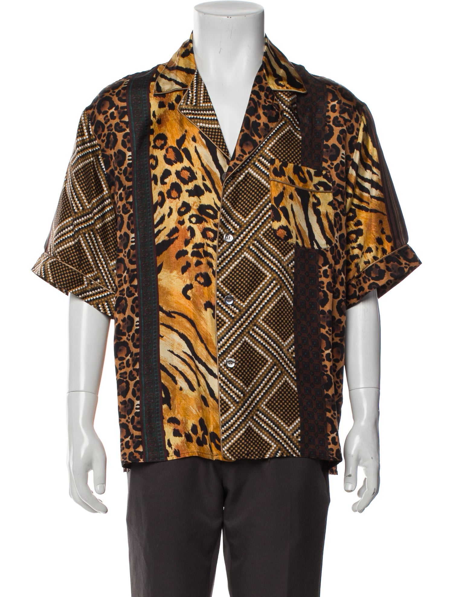 Pierre-Louis Mascia Silk Printed Shirt