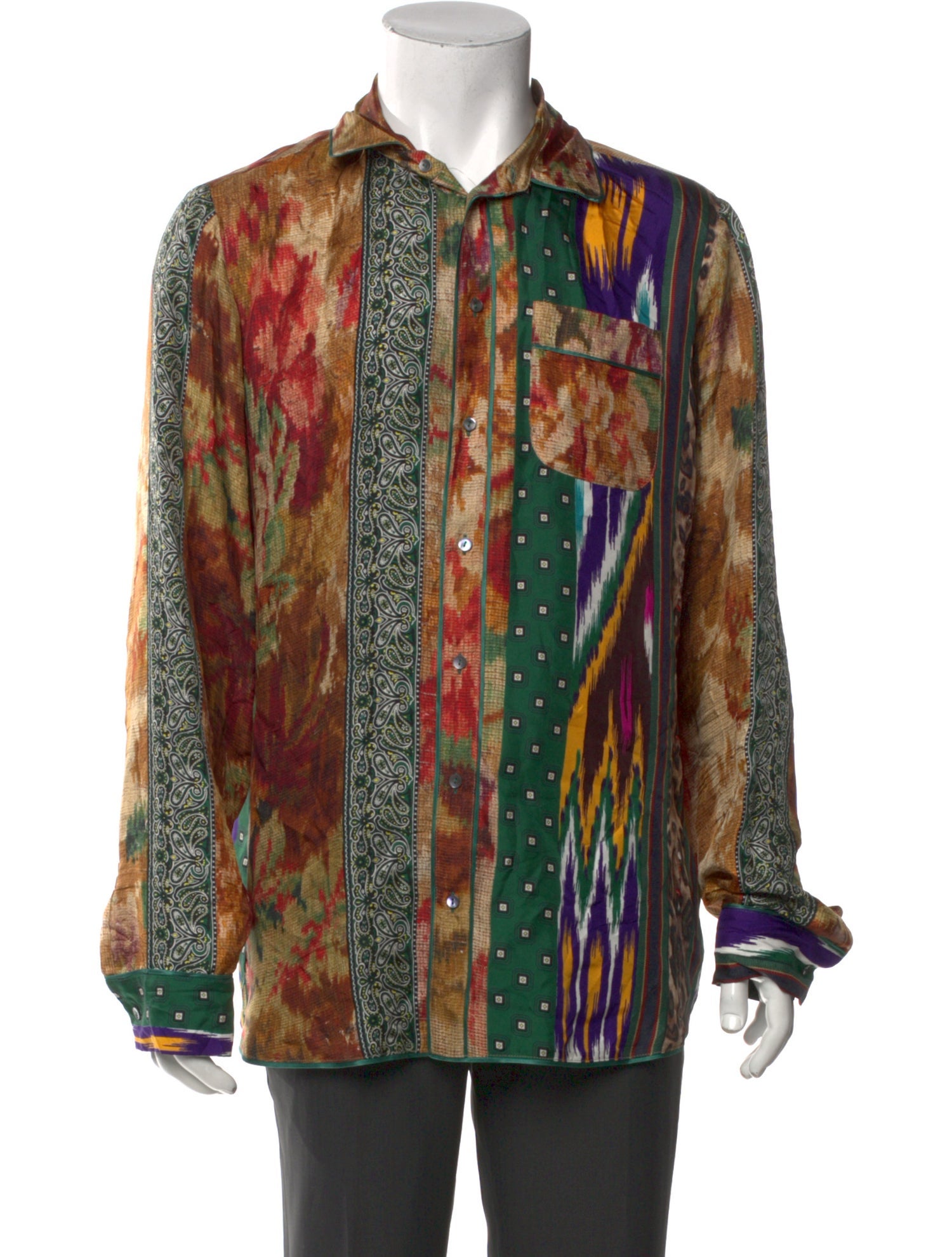 Pierre-Louis Mascia Silk Striped Shirt