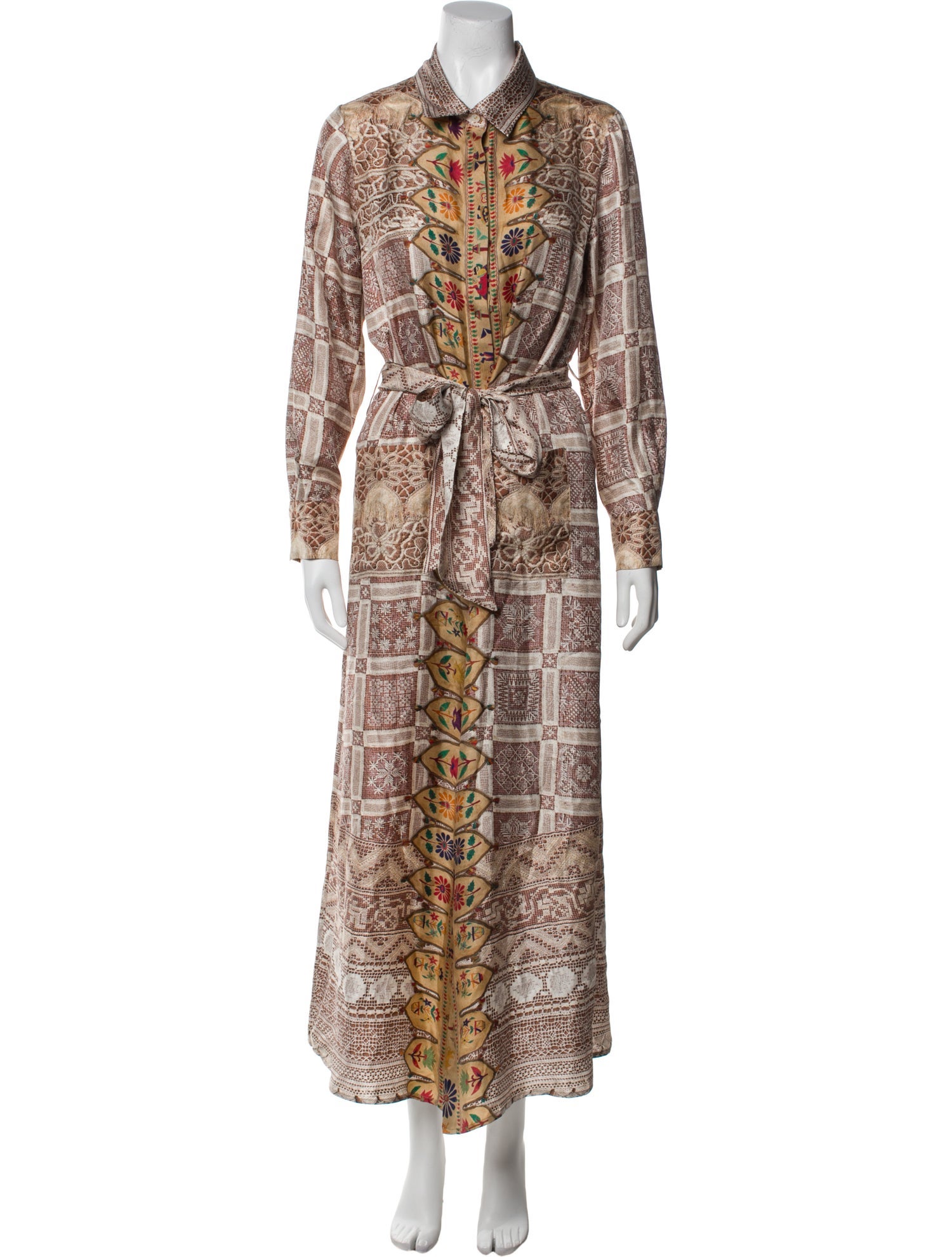 Pierre-Louis Mascia Silk Long Dress