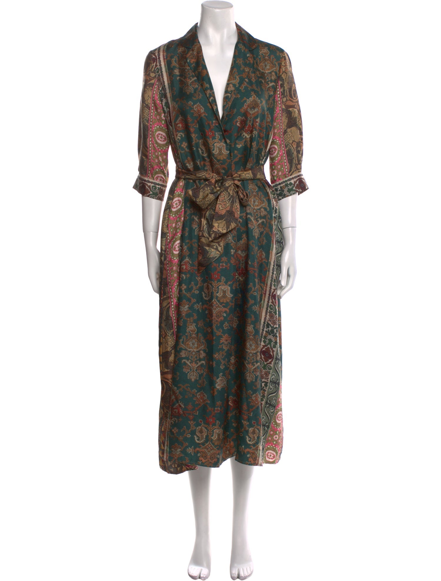 Pierre-Louis Mascia Silk Midi Length Dress