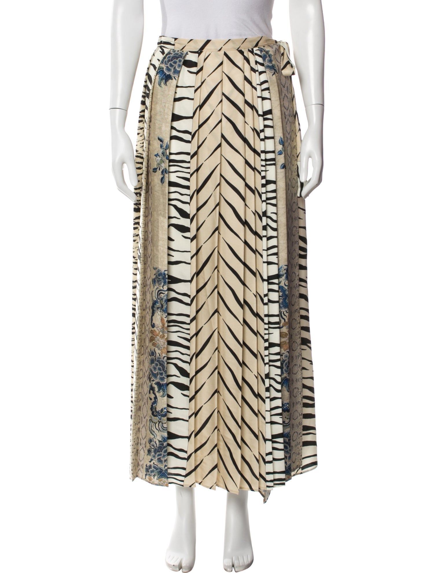 Pierre-Louis Mascia Animal Print Midi Length Skirt