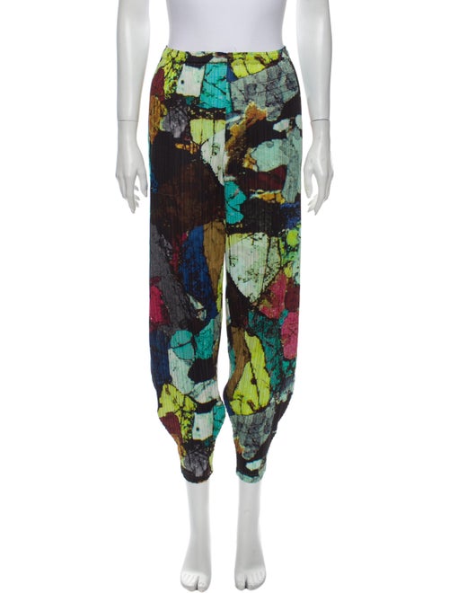 Pleats Please Issey Miyake Printed Skinny Leg Pant