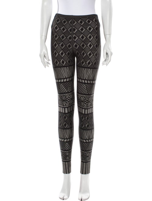 Pleats Please Issey Miyake Printed Skinny Leg Pant