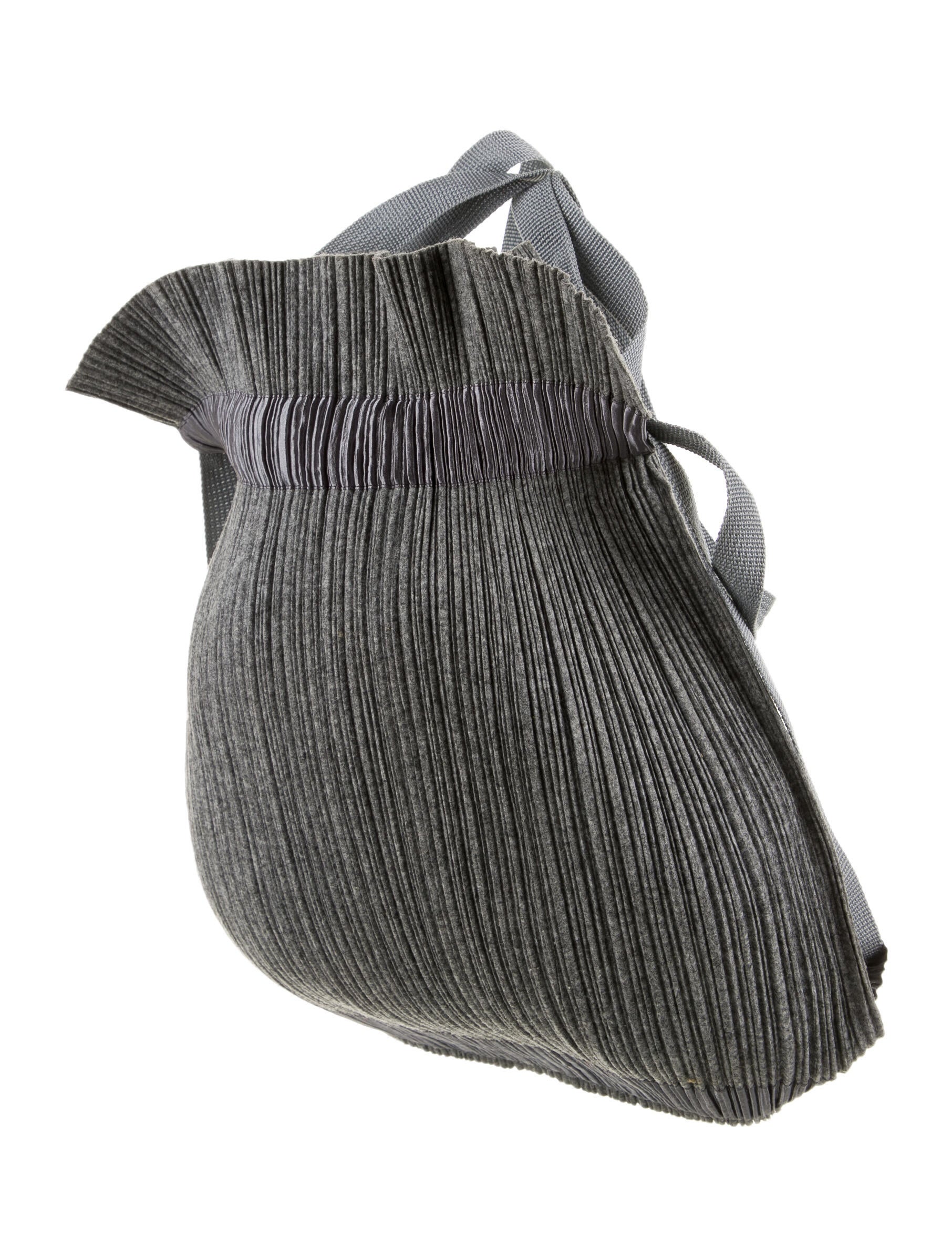 Pleats Please Issey Miyake Pleated Backpack - Grey Backpacks