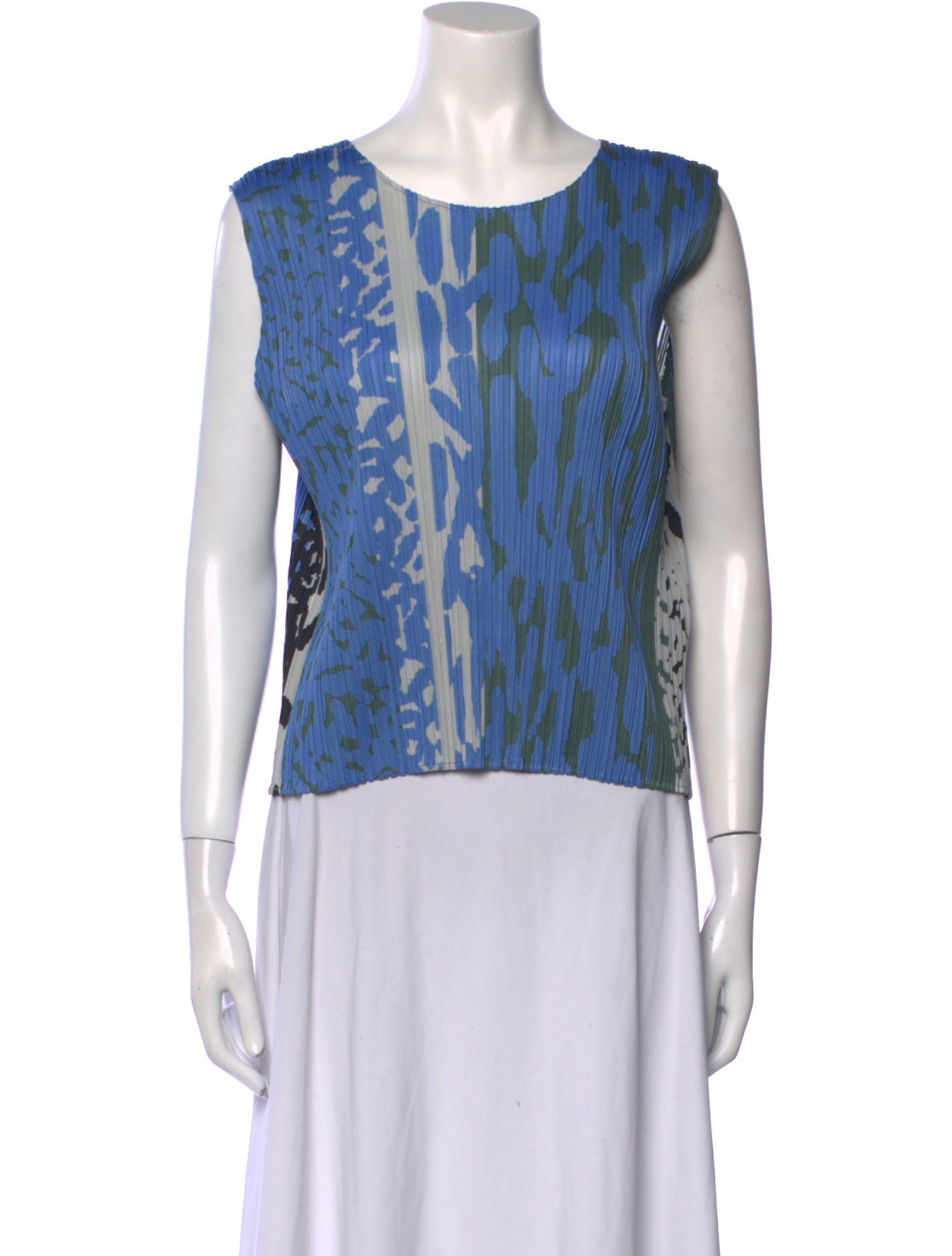 PLEATS PLEASE ISSEY  Total pattern sleeveless one piece Tops Bottoms PP73-JH686 multicolor 4 main image 0