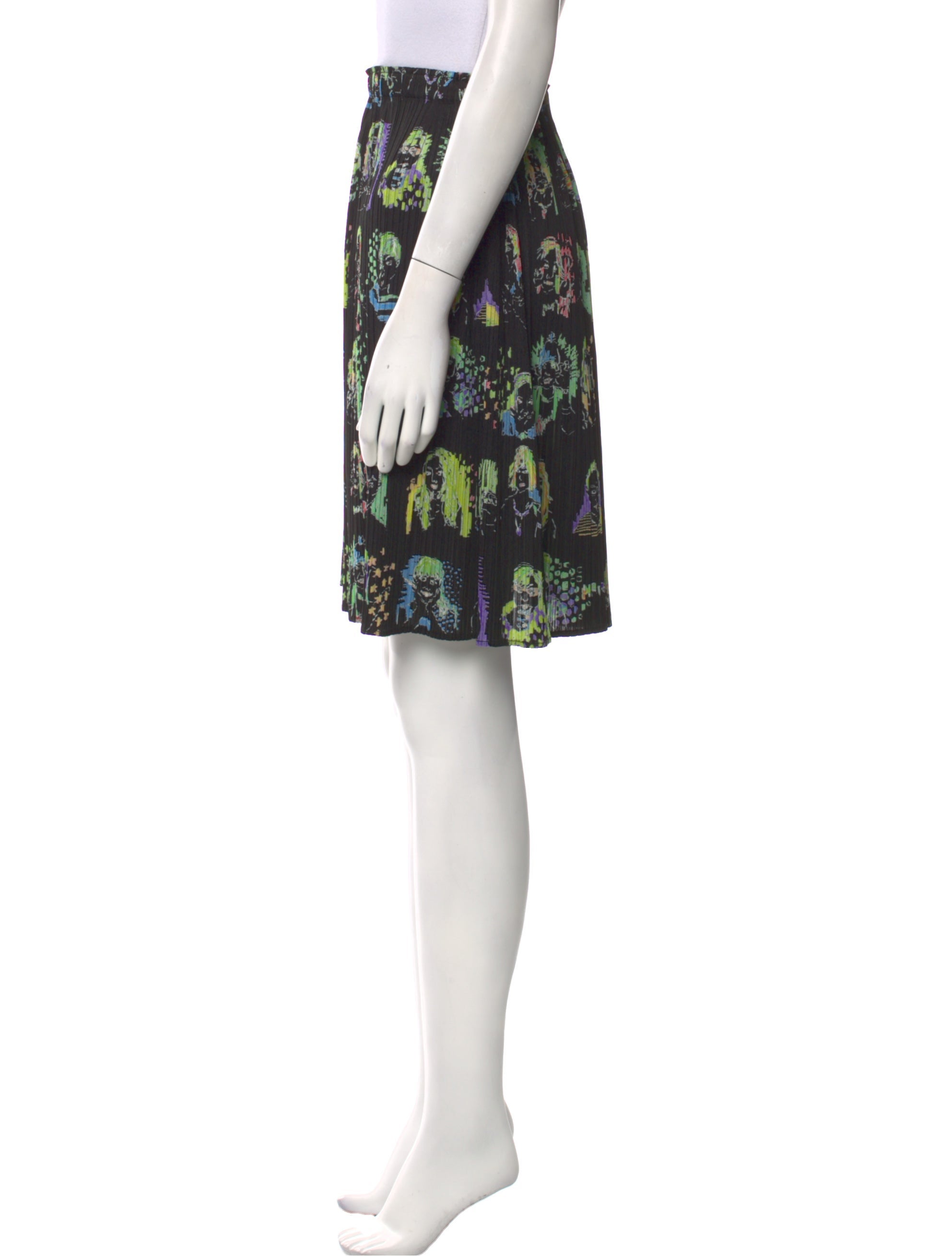 Issey Miyake Pleats Please White Tiered Skirt