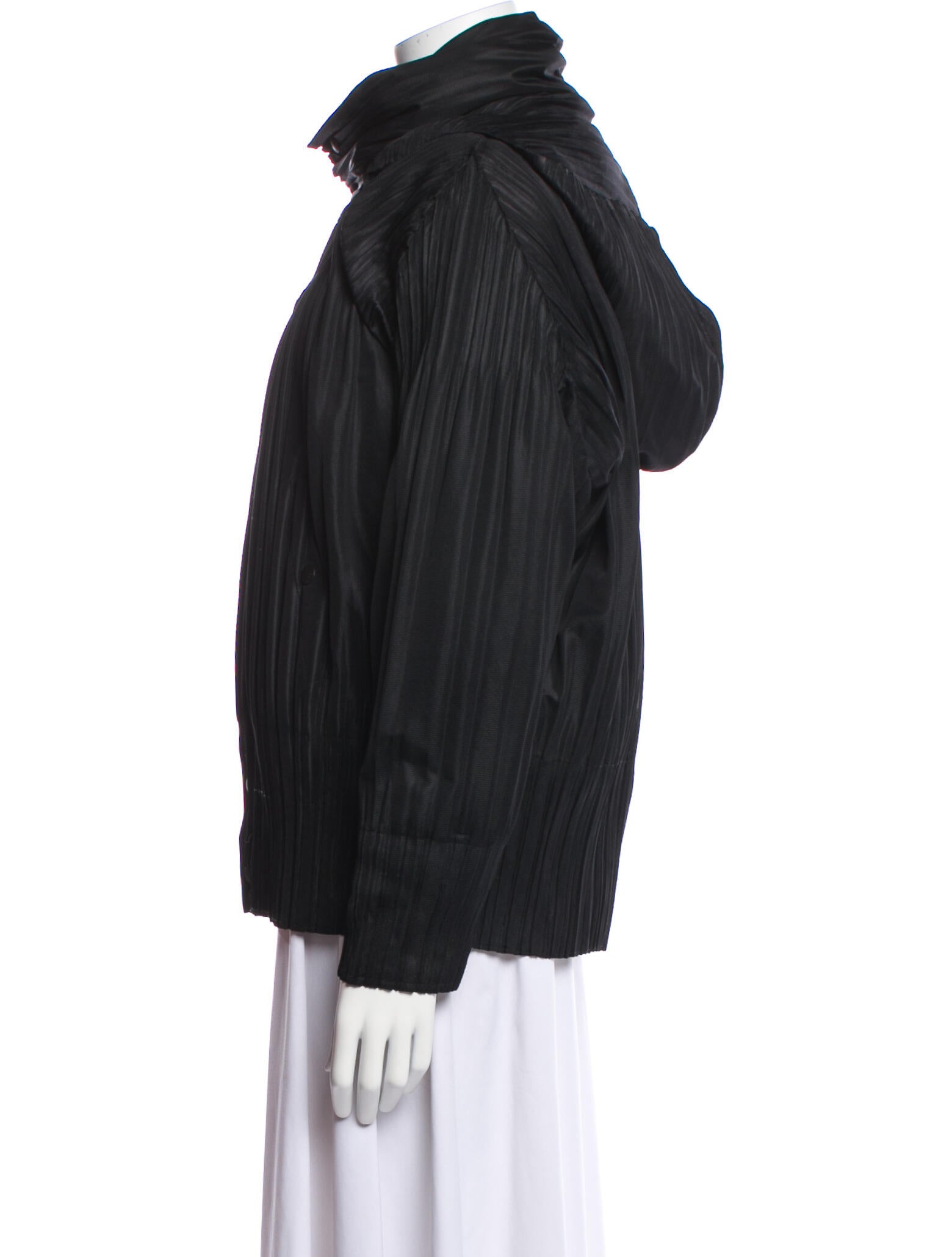 Pleats Please Issey Miyake Down Jacket - Black Jackets, Clothing 