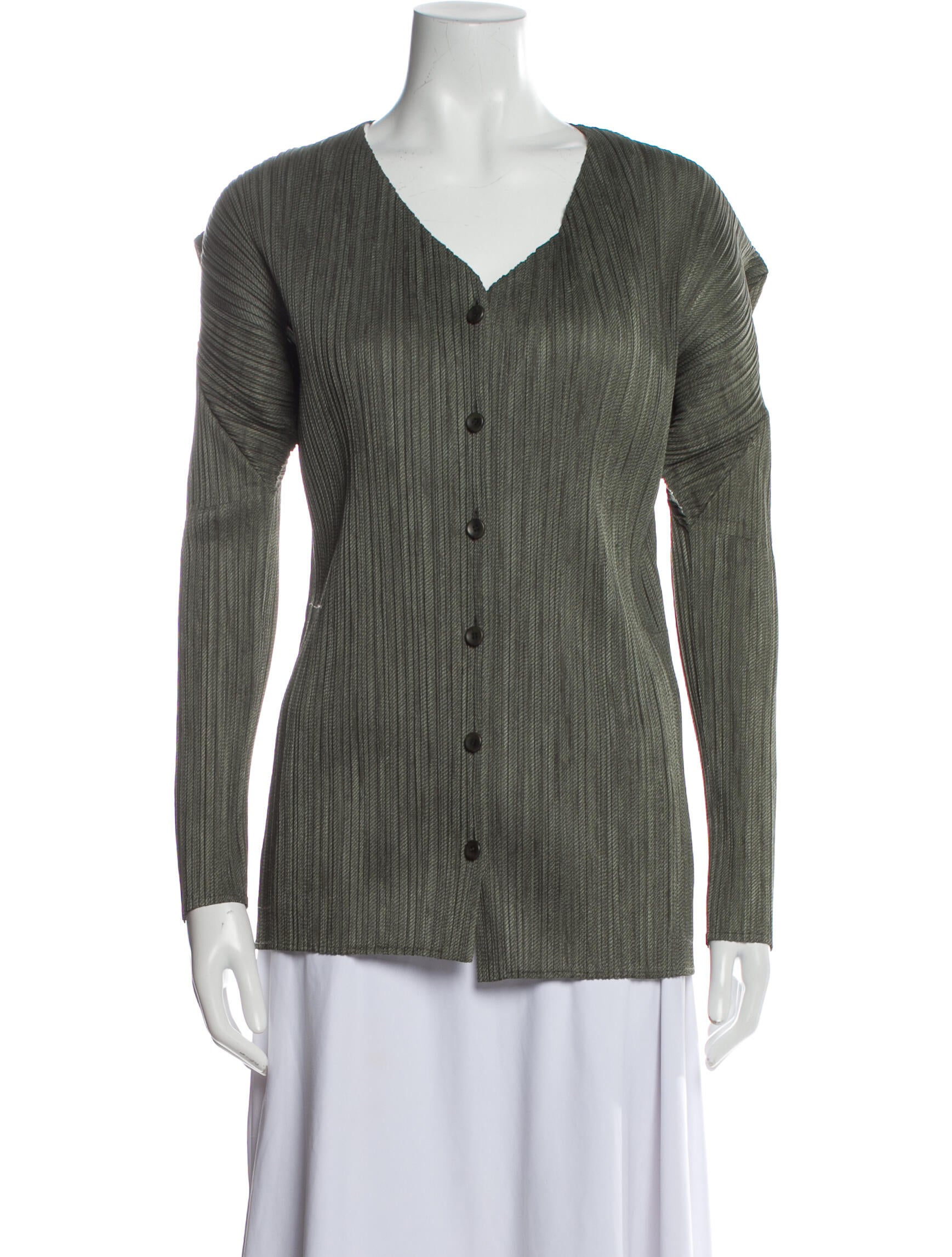 ISSEY MIYAKE Vintage Pleated Bottleneck tops tops IM51FJ957 black L