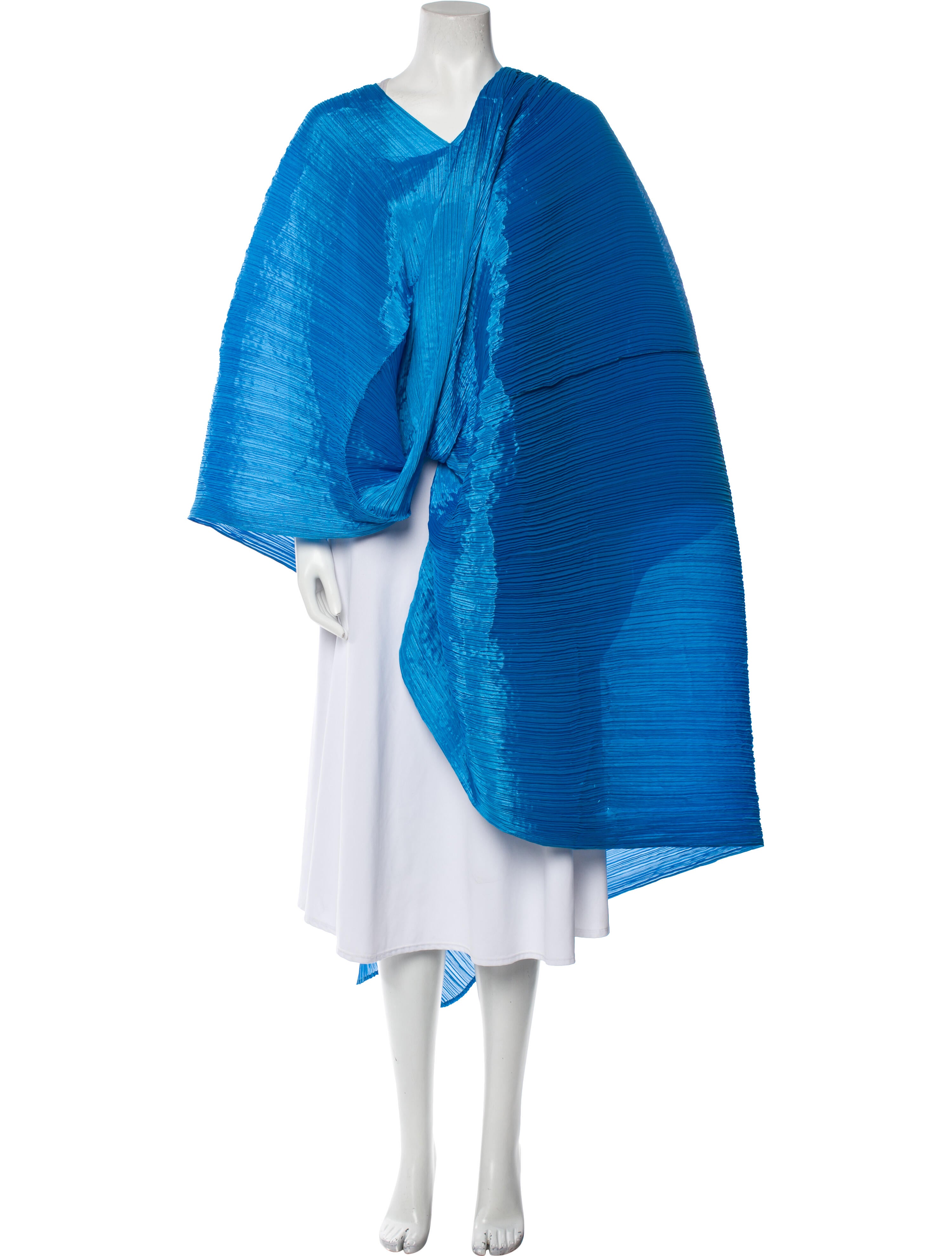 PLEATS PLEASE ISSEY  Rainbow Graphics poncho Cape PP54-AD321 multicolor