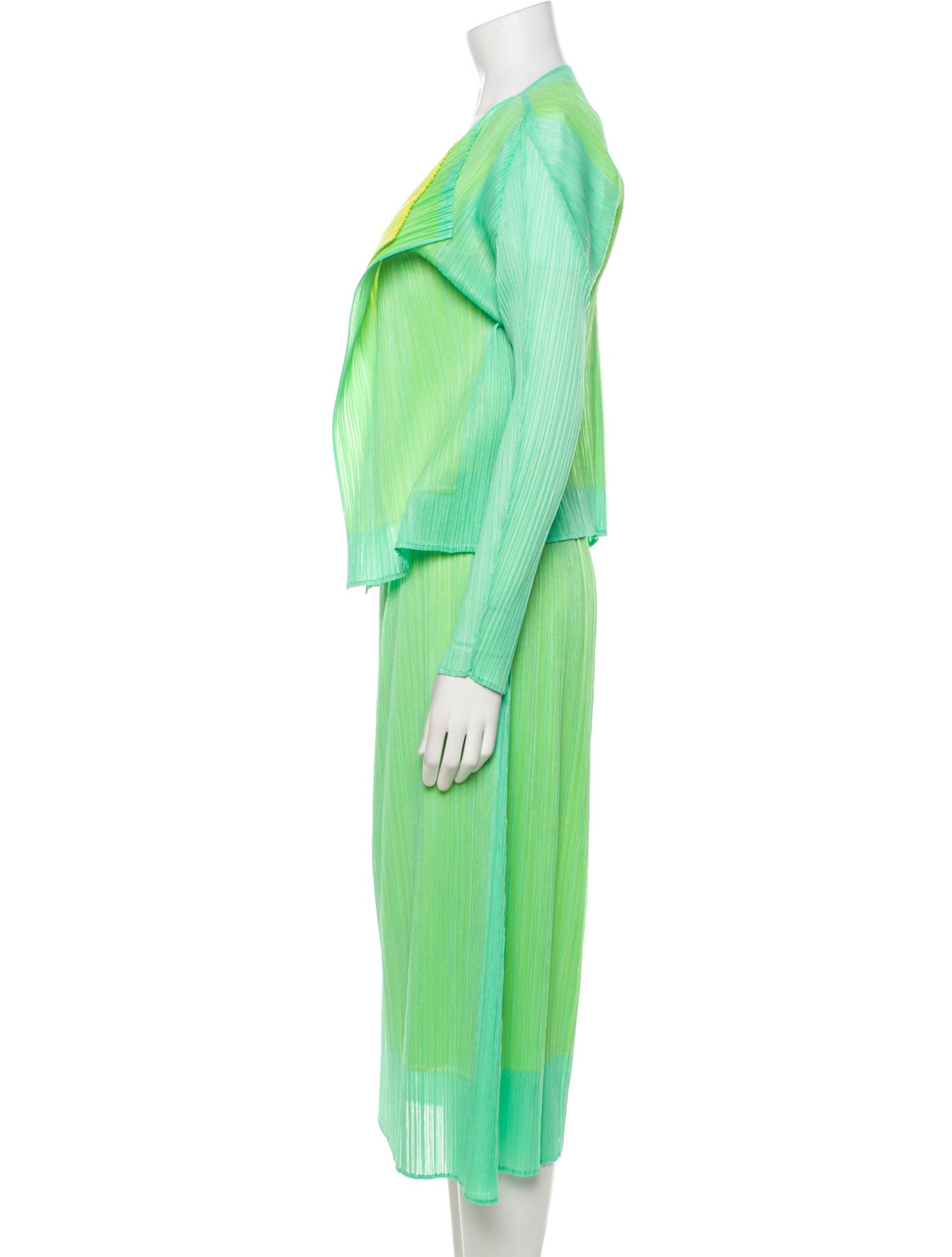 Pleats Please Issey Miyake 2013 Printed Skirt Set