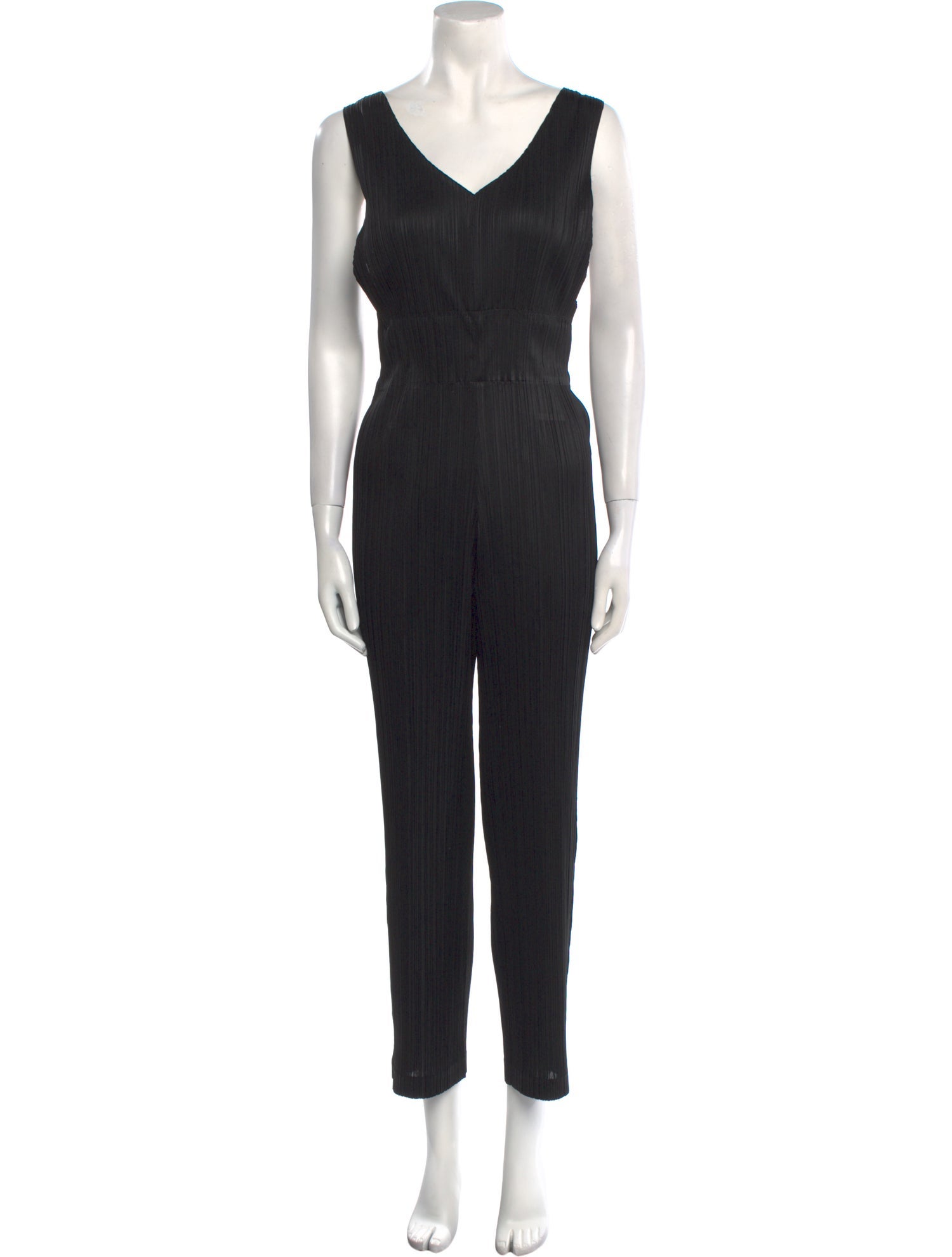 Pleats Please Issey Miyake V-Neck Jumpsuit