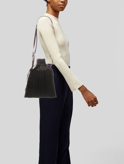 Pleats Please Issey Miyake Nylon Shoulder Bag