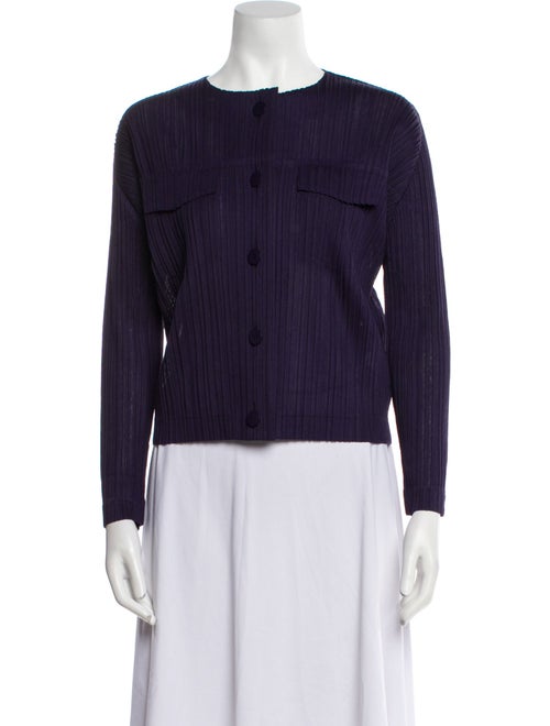 Pleats Please Issey Miyake Striped Evening Jacket