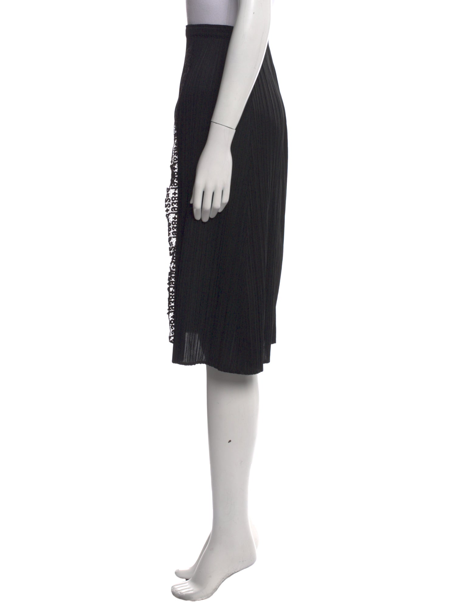 Pleats Please Issey Miyake Pleated Accents Knee-Length Skirt