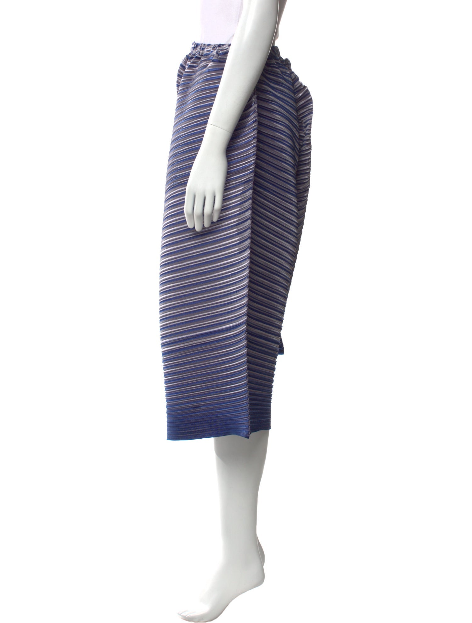 Pleats Please Issey Miyake Striped Knee-Length Shorts
