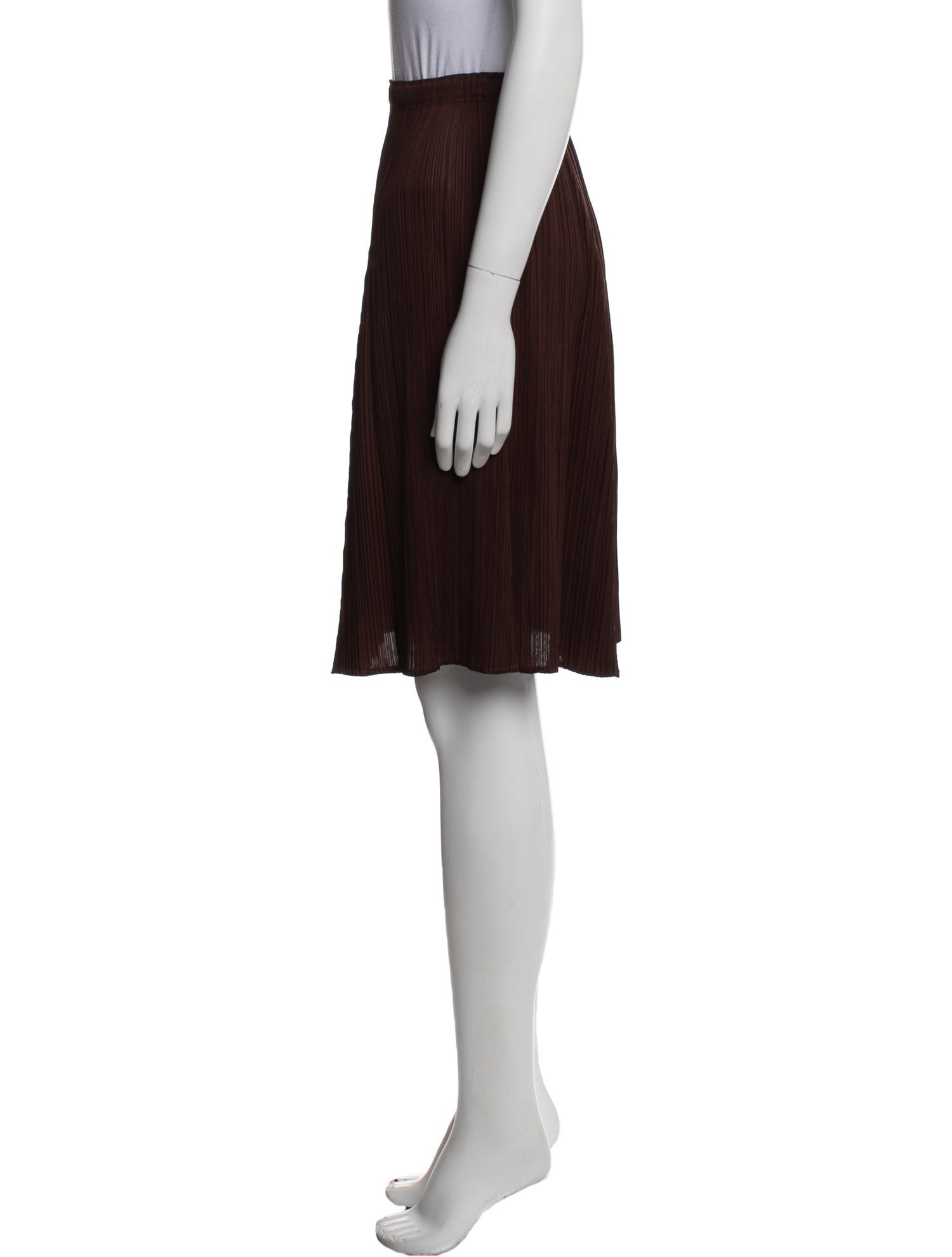 Pleats Please Issey Miyake Pleated Accents Knee-Length Skirt