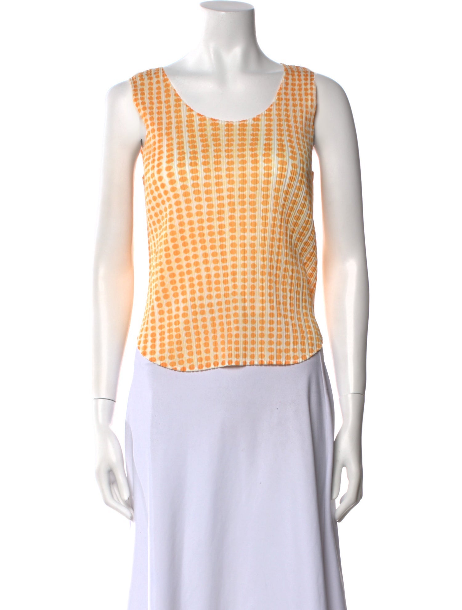 Pleats Please Issey Miyake Vintage Late 2000's - Early 2010's Crop Top