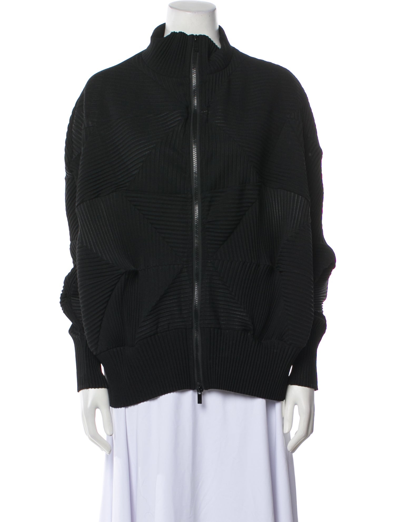 Pleats Please Issey Miyake Silk Jacket