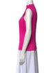 Pleats Please Issey Miyake Mock Neck Sleeveless Top