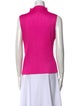 Pleats Please Issey Miyake Mock Neck Sleeveless Top