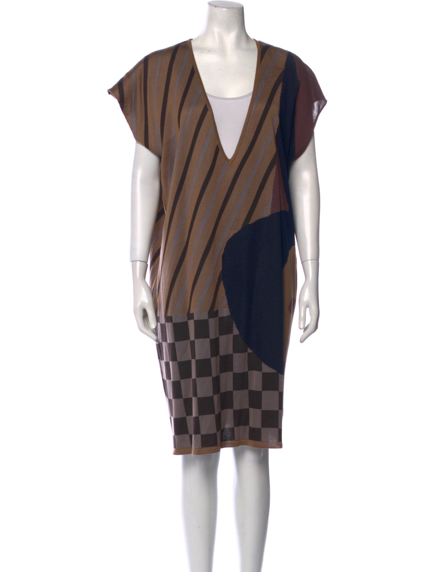 Pleats Please Issey Miyake Printed Knee-Length Dress