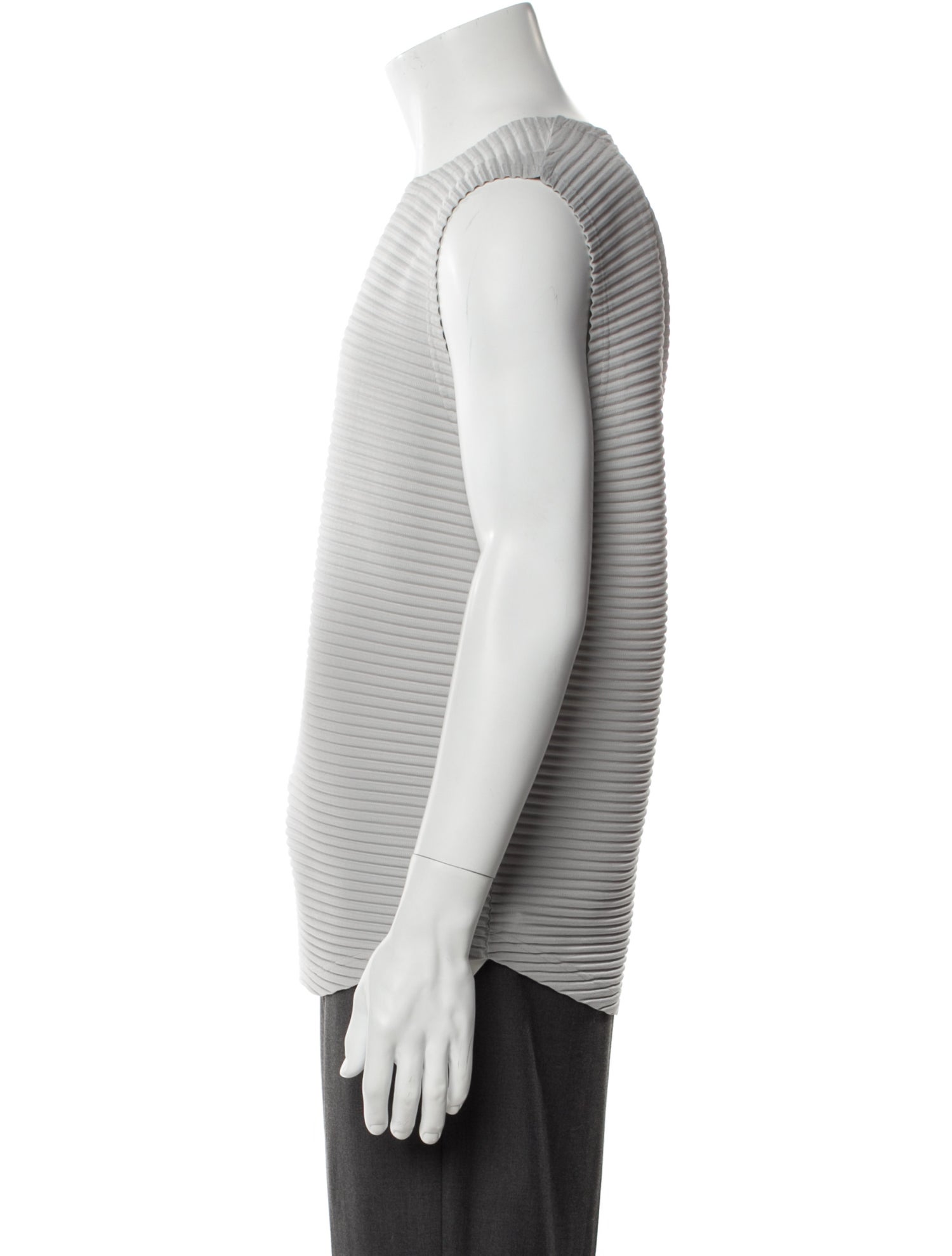 HOMME PLISSÉ ISSEY MIYAKE Striped Crew Neck Tank