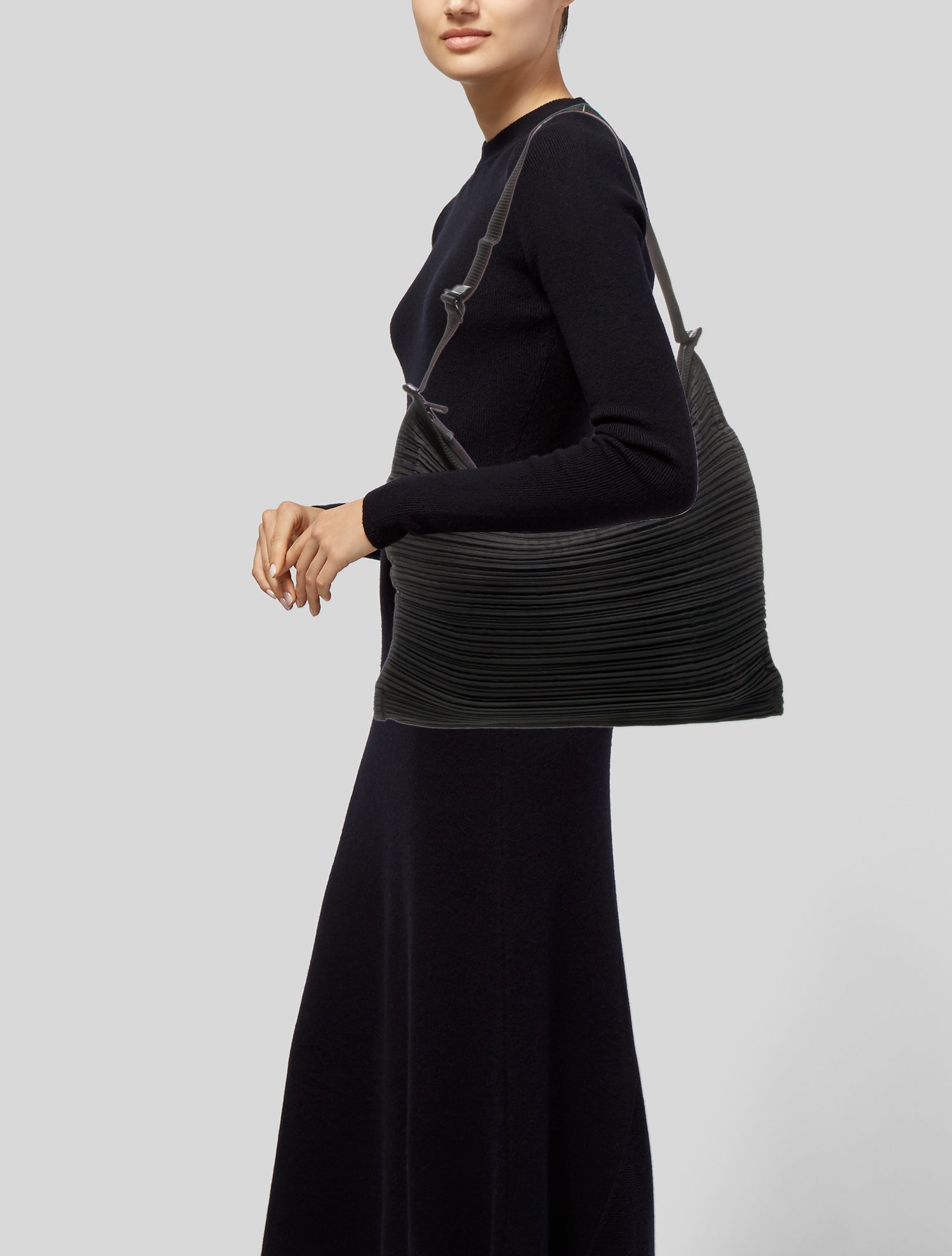 Pleats Please Issey Miyake Nylon Shoulder Bag w/ Tags