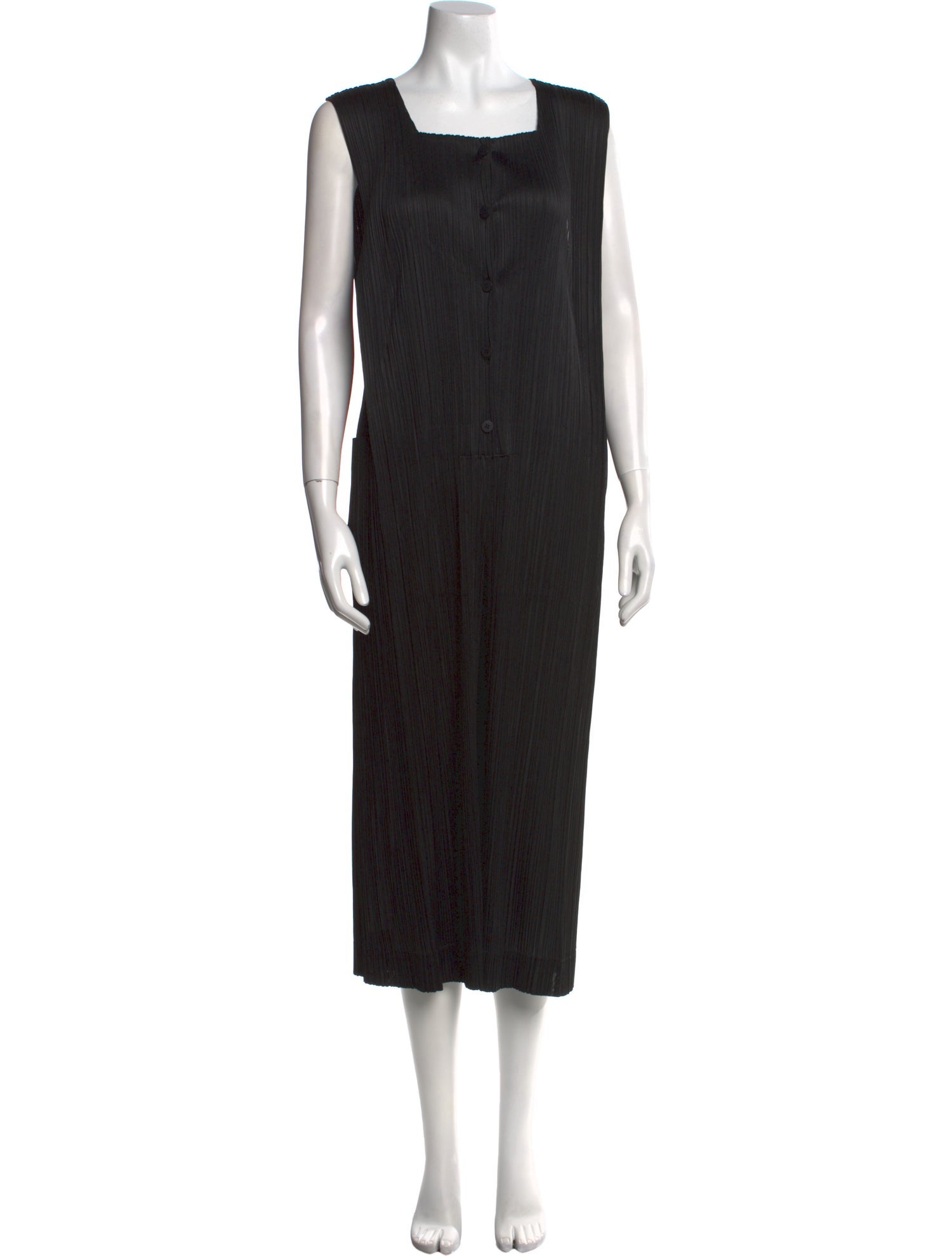 Pleats Please Issey Miyake 2017 Square Neckline Jumpsuit