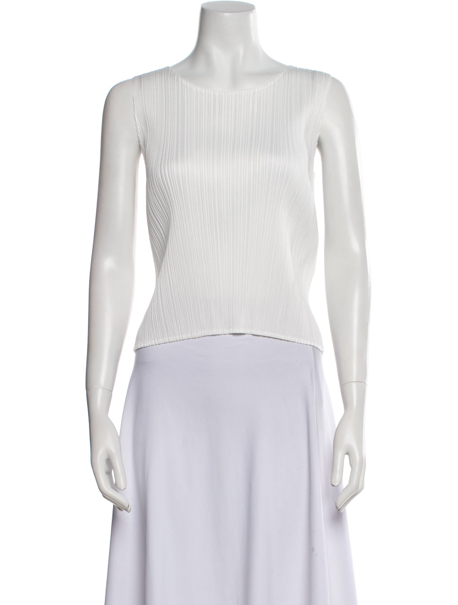 Pleats Please Issey Miyake 2016 Scoop Neck Top