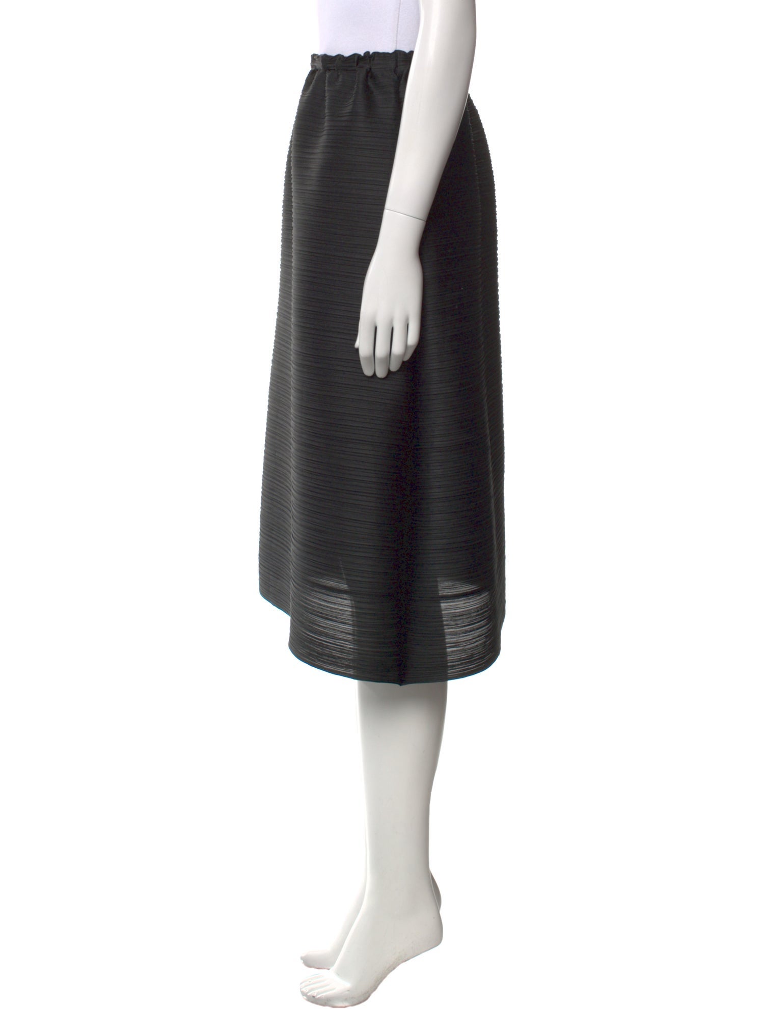 Pleats Please Issey Miyake Pleated Accents Knee-Length Skirt